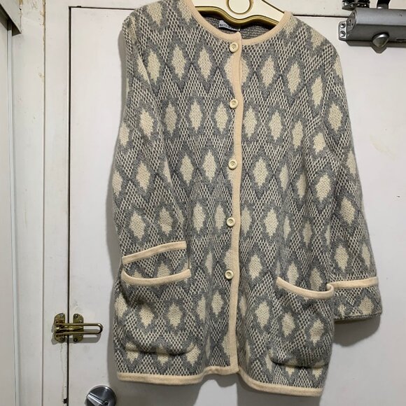 MADE IN ITALY FOR MAUS & HOFFMAN 100% CASHMERE KNITTED SWEATER CARDIGANS SIZE M - Picture 4 of 16
